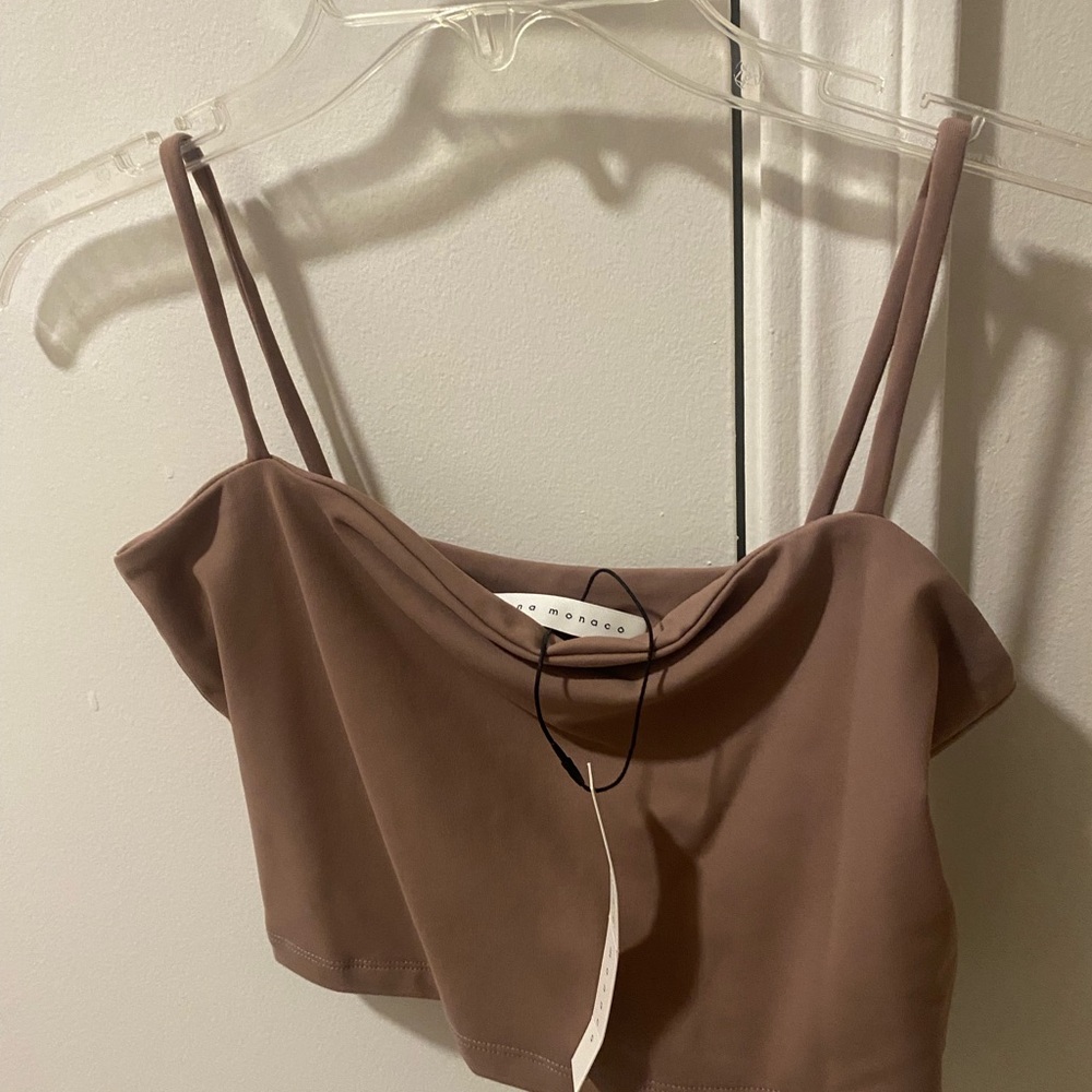 Susana Monaco Taupe Camisole Top